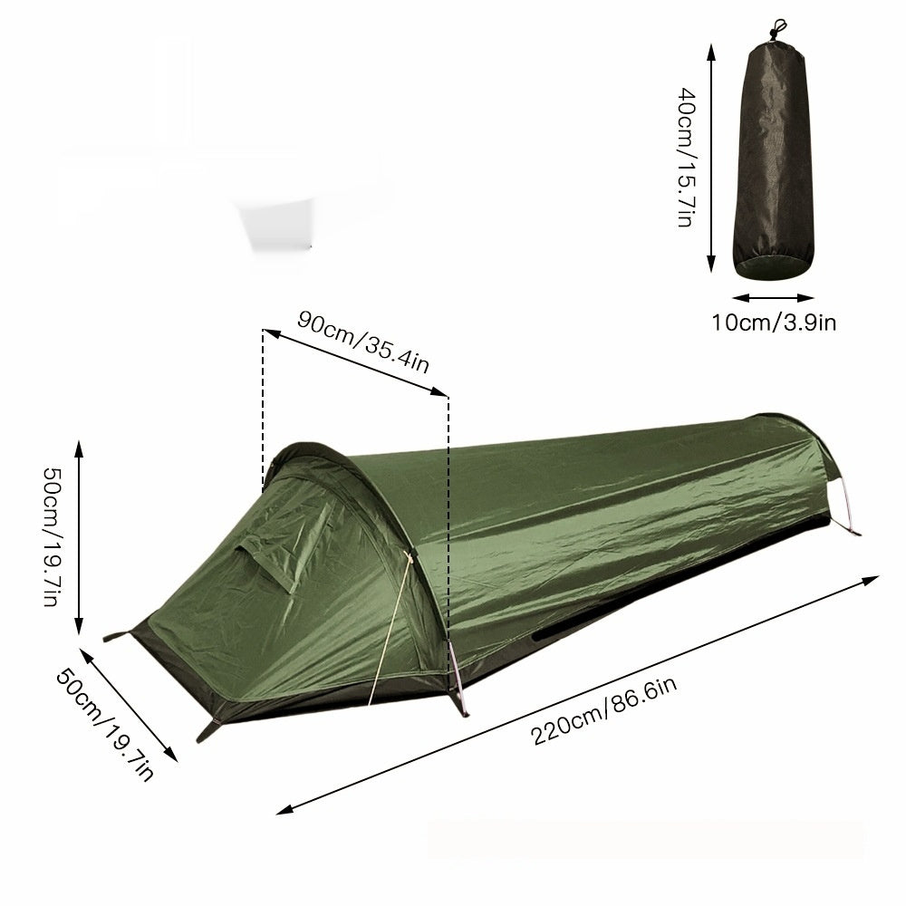 Outdoor Equipment Mountaineering Single 1 Person Wild Camping Small Sleeping Bag Tent