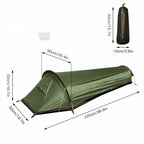 Outdoor Equipment Mountaineering Single 1 Person Wild Camping Small Sleeping Bag Tent